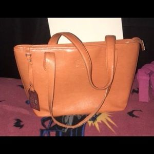Orange Ralph Lauren tote gently used